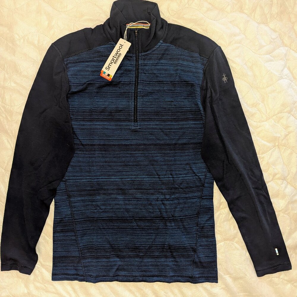 Smartwool Men's Classic Thermal Merino Base Layer 1/4 Zip, Large